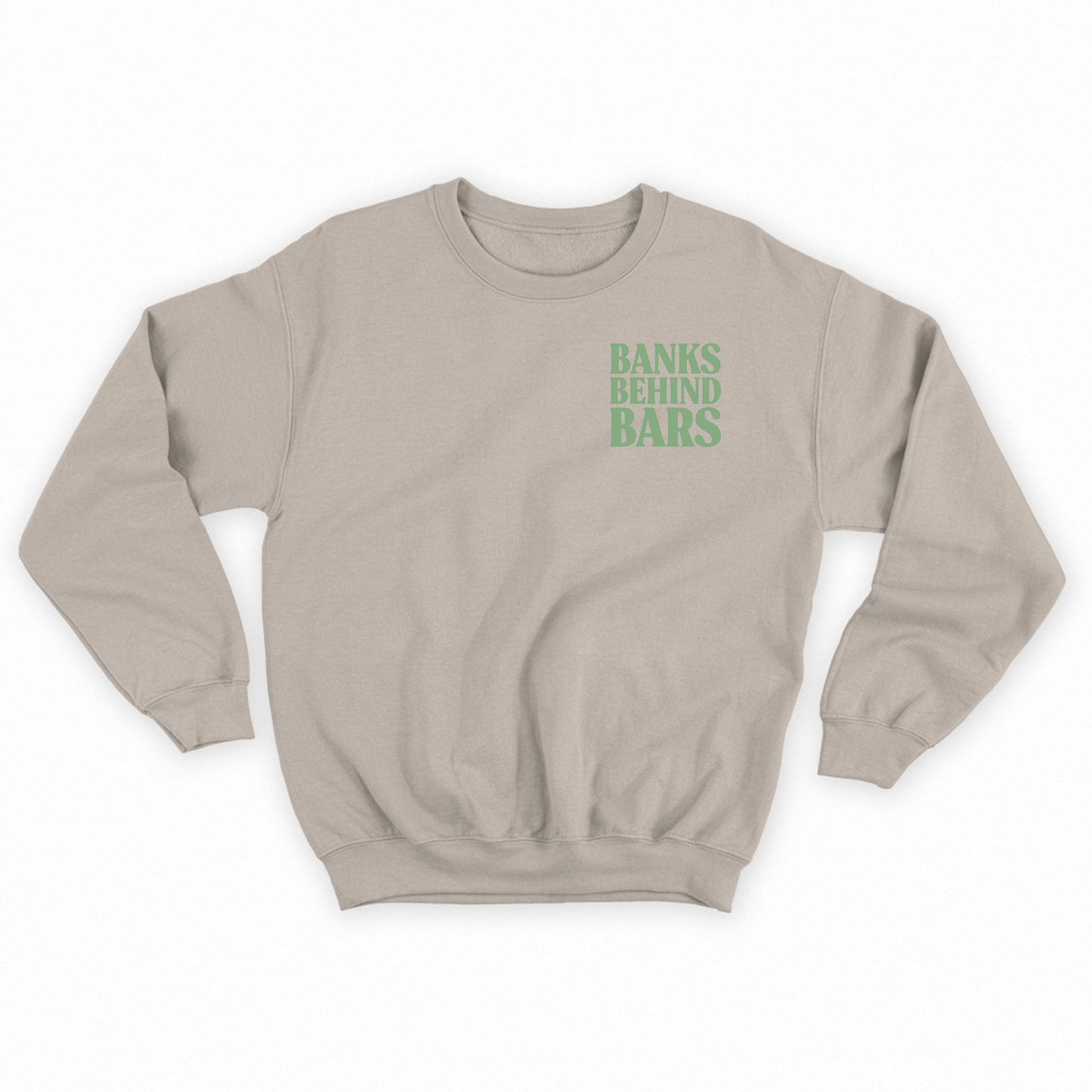 Banks Behind Bars Leaf Green Sweatshirt