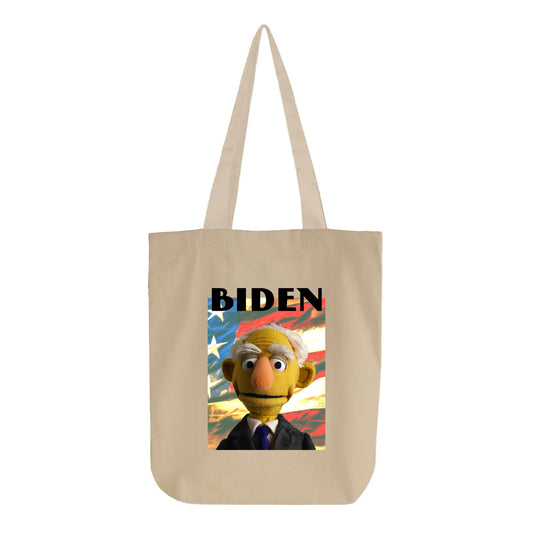 biden muppet flag tote bag