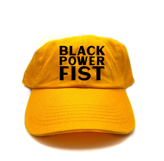 Black Power Fist Black Dad Hat