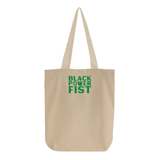 Black Power Fist Green Tote Bag