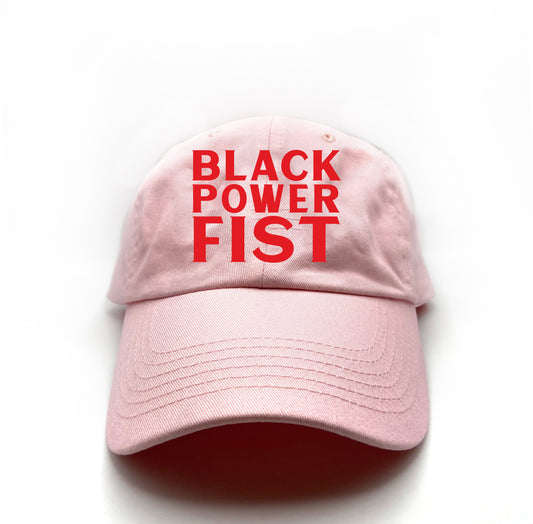 Black Power Fist Red Dad Hat
