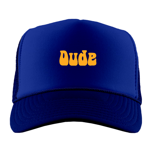 Dude Yellow Foam Trucker Hat