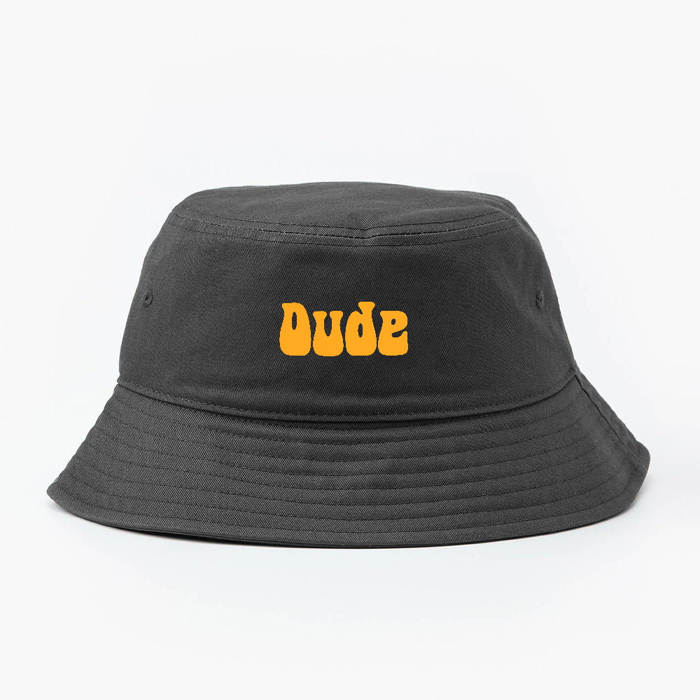 Dude Yellow Bucket Hat
