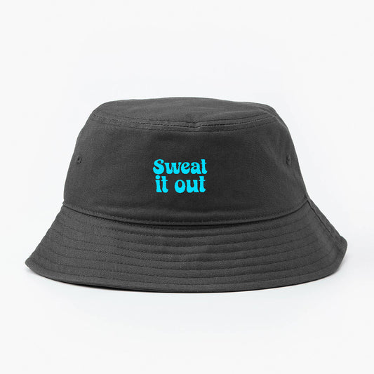 Sweat It Out Cyan Bucket Hat