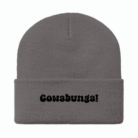 Cowabunga! Black Beanie