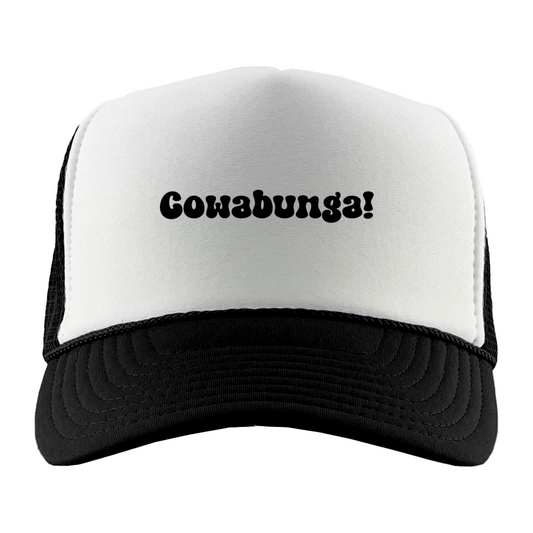 Cowabunga! Black Foam Trucker Hat