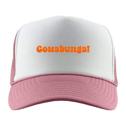 Cowabunga! Orange Foam Trucker Hat