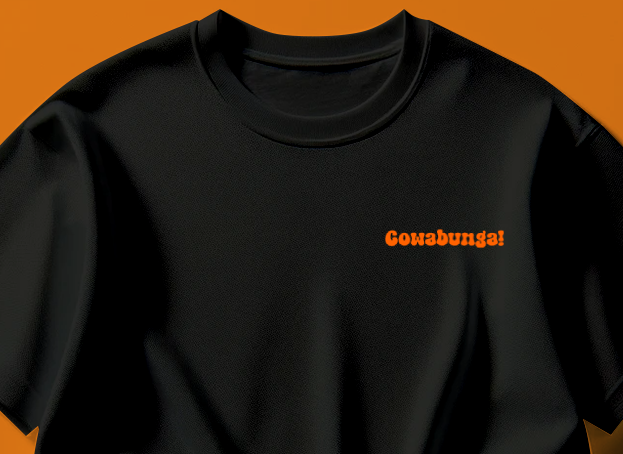 Cowabunga! Orange Tee Shirt