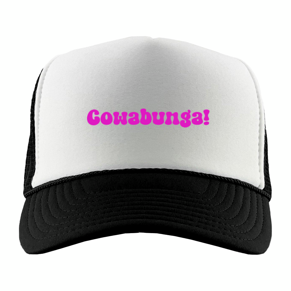 Cowabunga! Pink Foam Trucker Hat