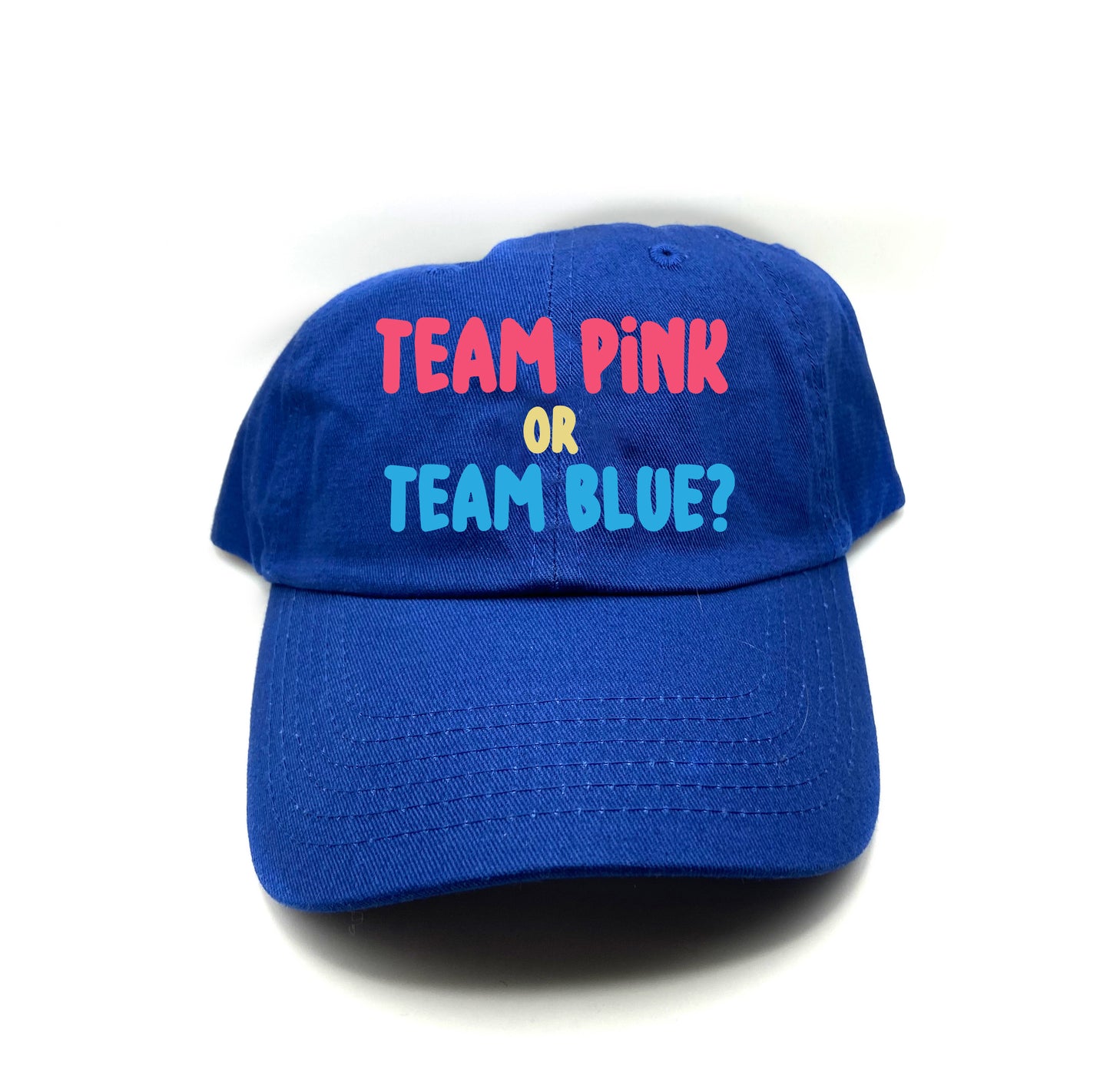 Team Pink or Team Blue? Dark Dad Hat