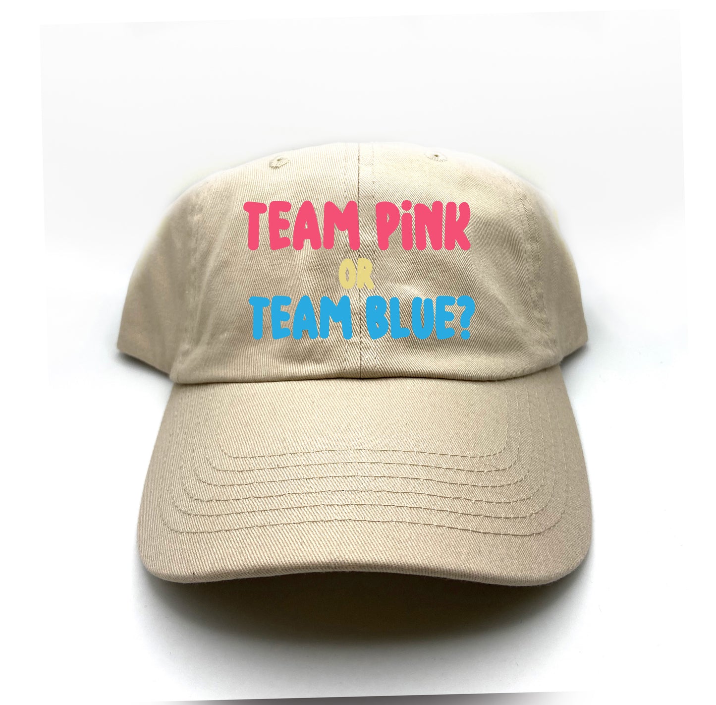 Team Pink or Team Blue? Dark Dad Hat