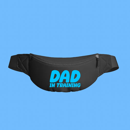 dad in training blue fanny pack