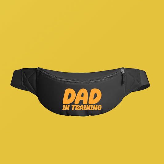 dad in training yellow fanny pack