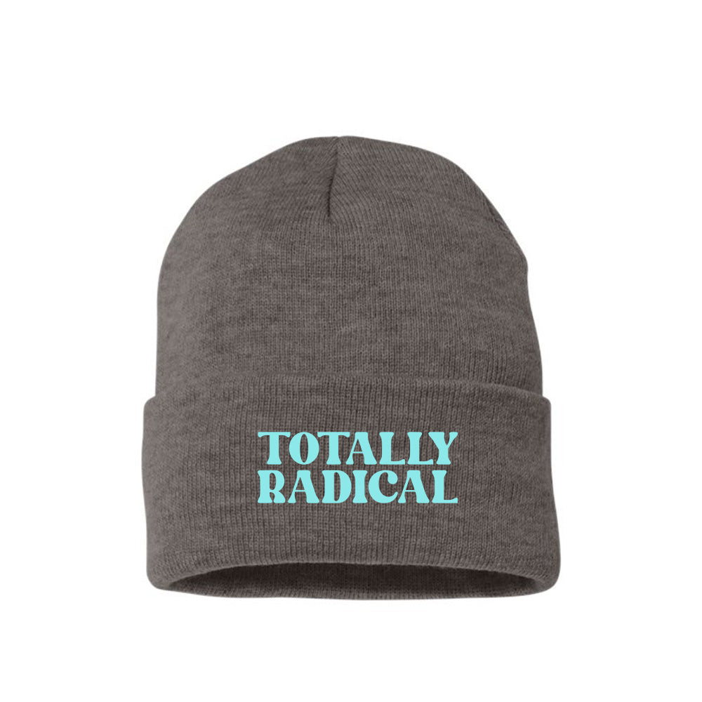 Totally Radical Sky Blue Beanie