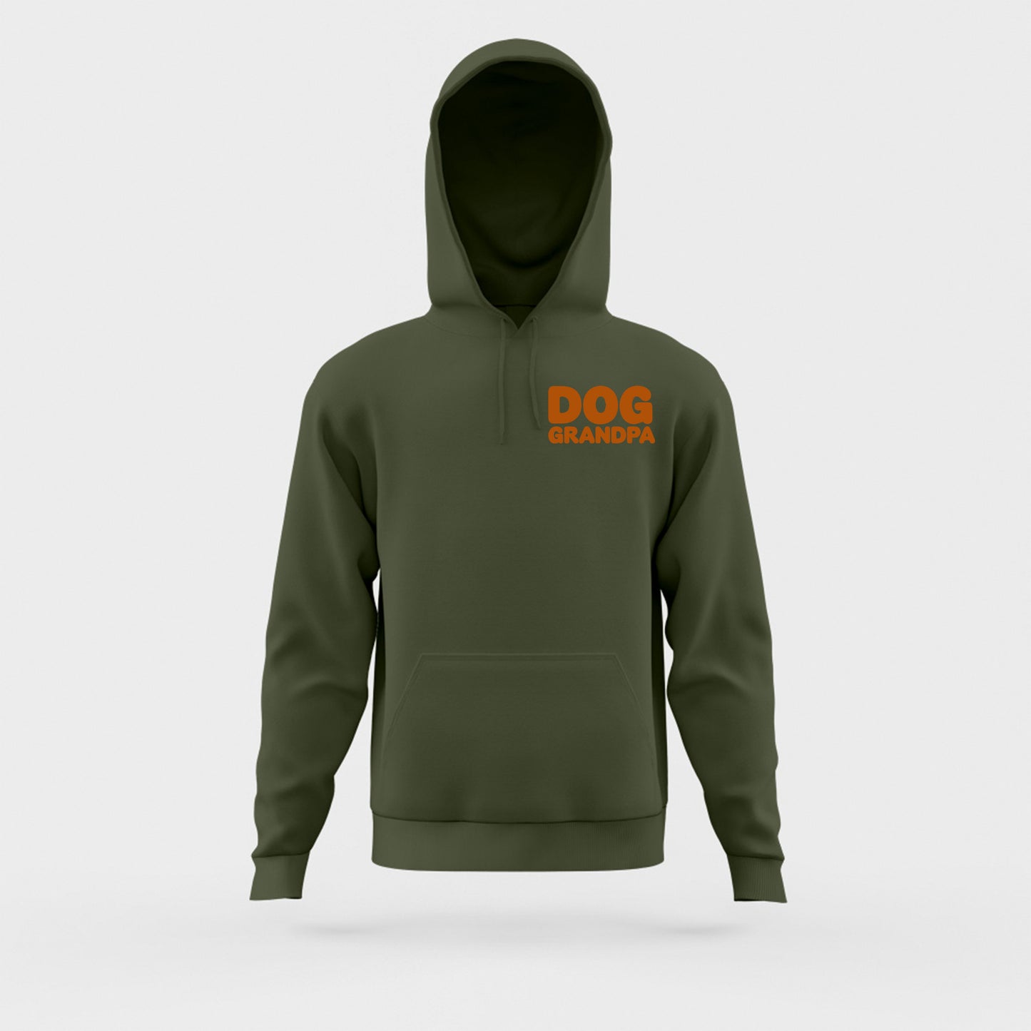 Dog Grandpa Gold Brown Hoodie
