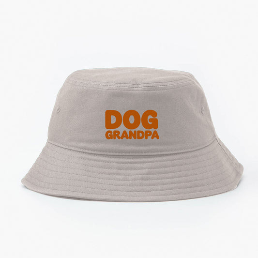 Dog Grandpa Gold Brown Bucket Hat