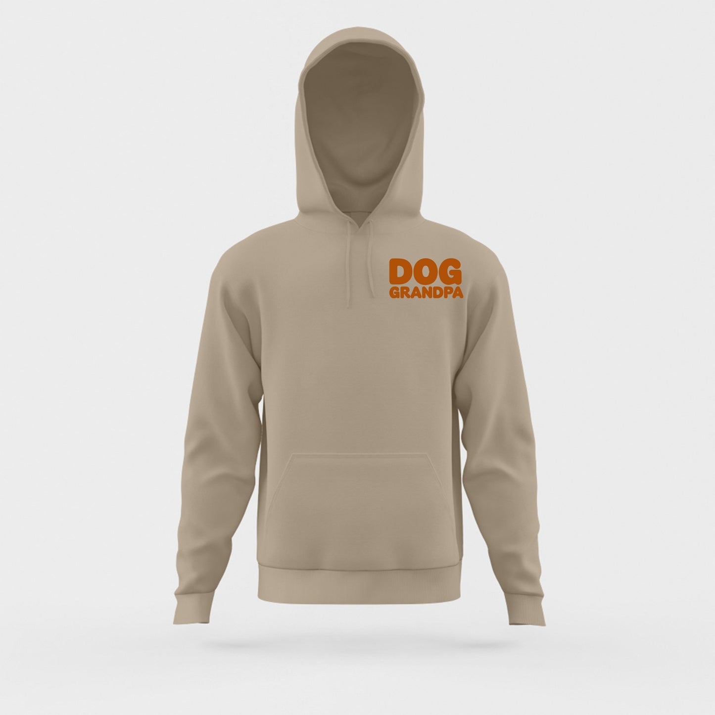 Dog Grandpa Gold Brown Hoodie