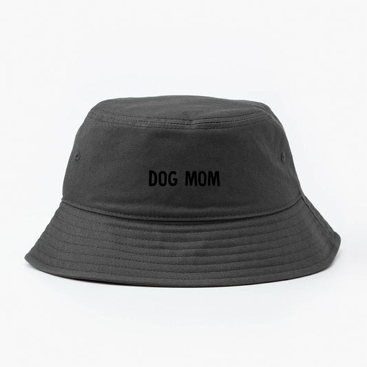 Dog Mom Black Bucket Hat