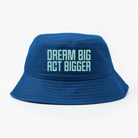 Dream Big Act Bigger MLK Aquatic Awe Bucket Hat