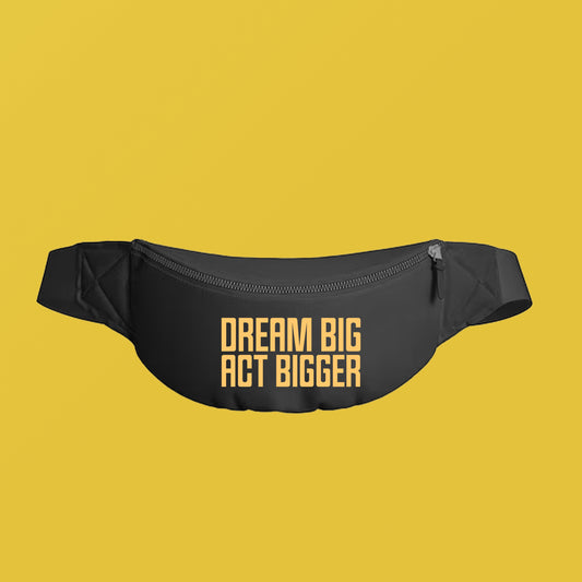 Dream Big Act Bigger MLK Yellow Fanny Pack