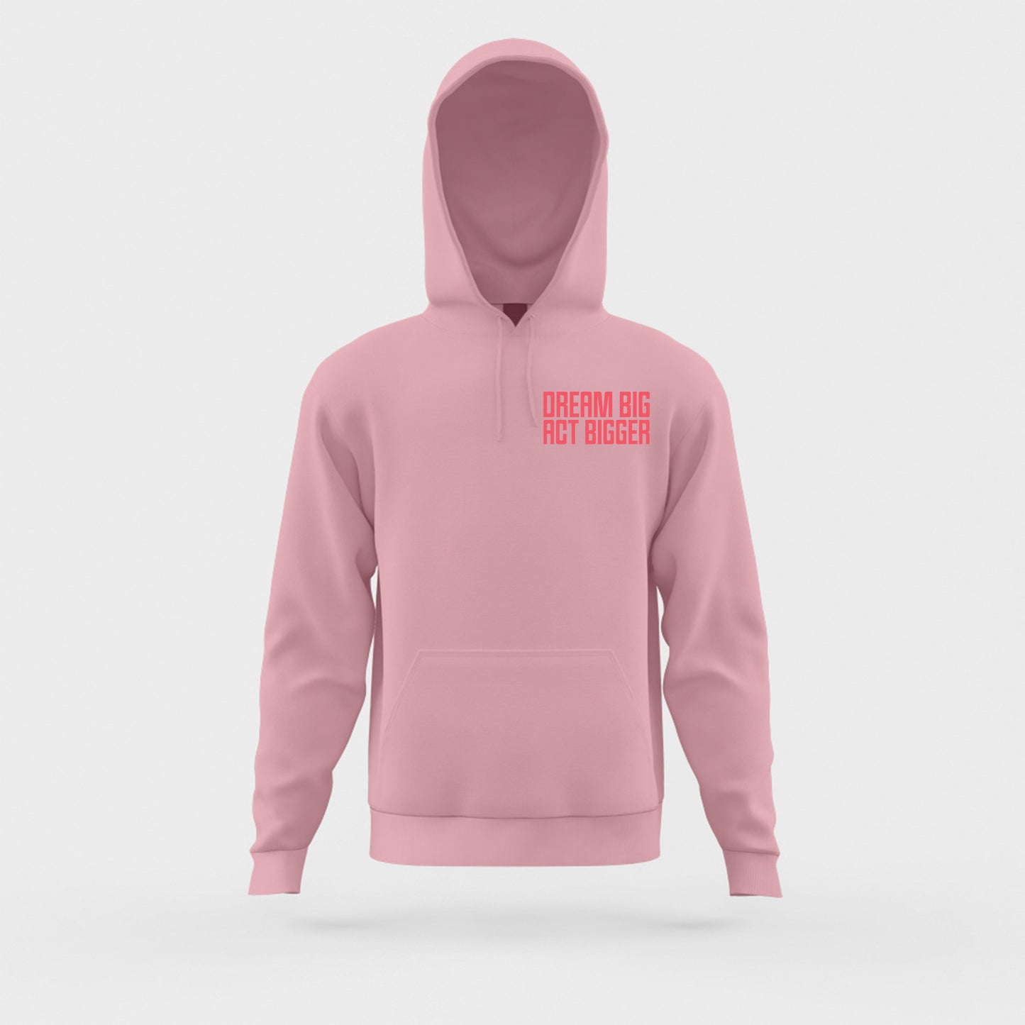 Dream Big Act Bigger MLK Sunset Coral Hoodie