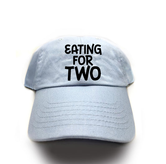 "Eating For Two" Black Dad Hat
