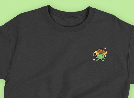 #0044 shiny sweatshirt