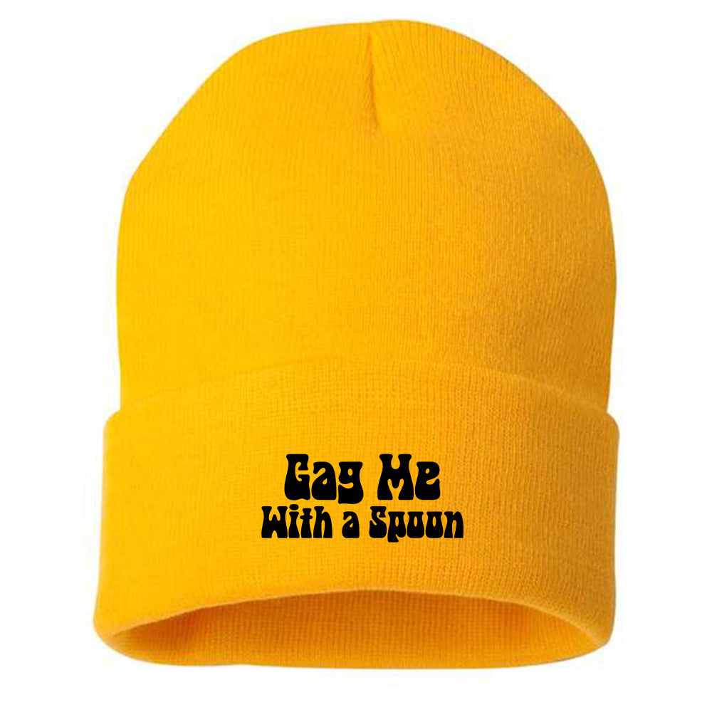 Gag Me With a Spoon Black Beanie