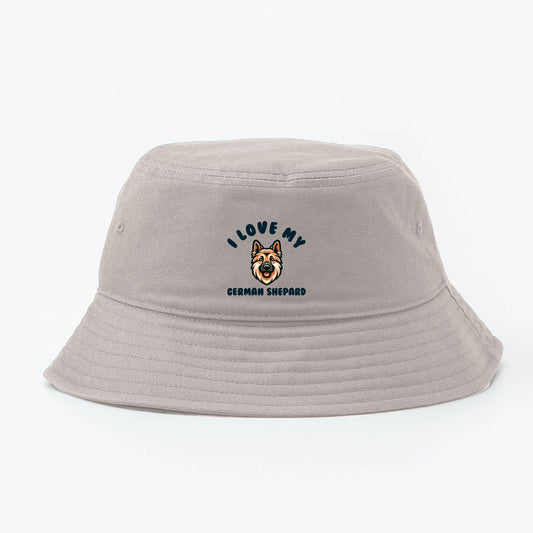 I Love My German Shepherd Bucket Hat