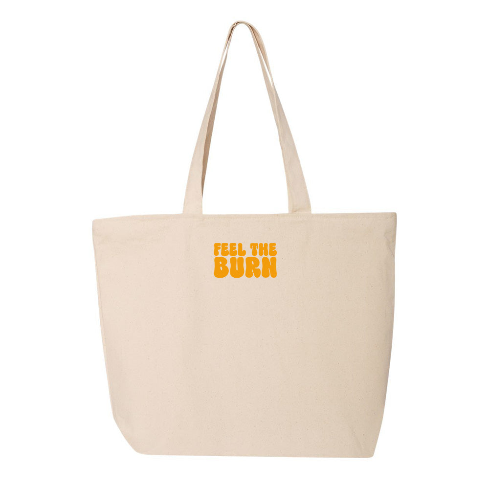 Feel The Burn Orange Tote Bag