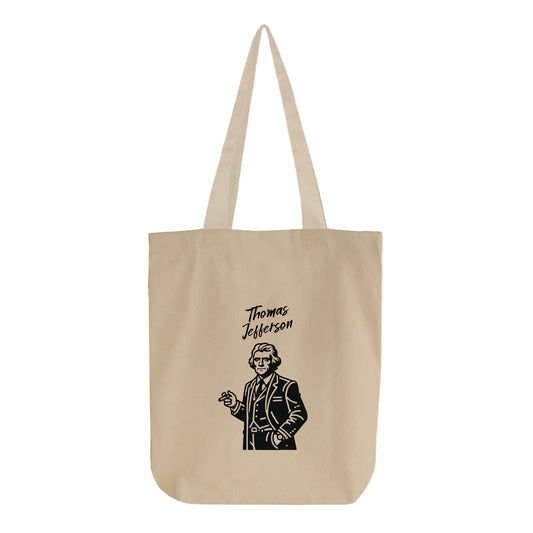 thomas jefferson gangster tote bag