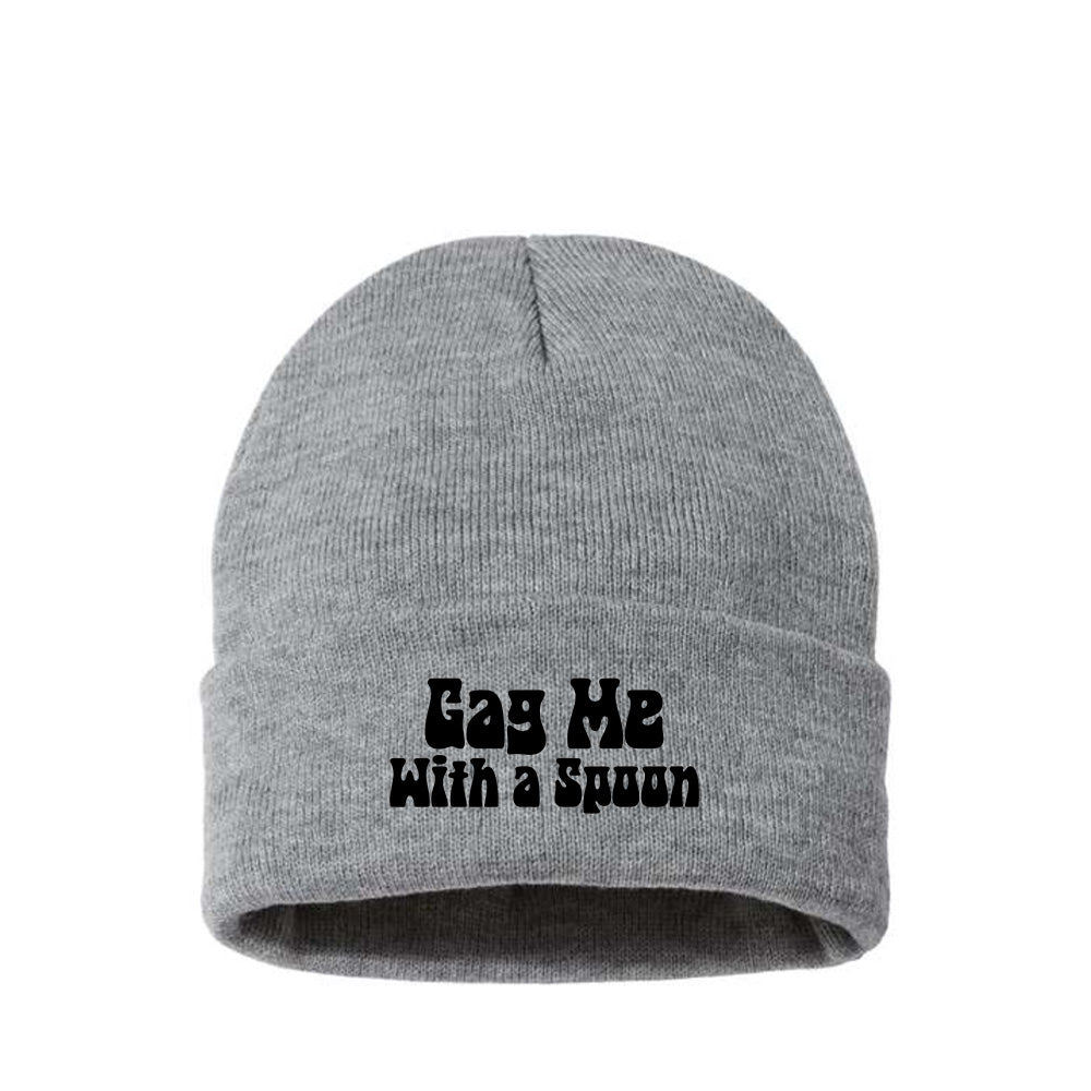 Gag Me With a Spoon Black Beanie