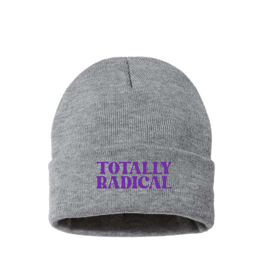 Totally Radical Purple Beanie
