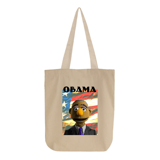 obama muppet flag tote bag