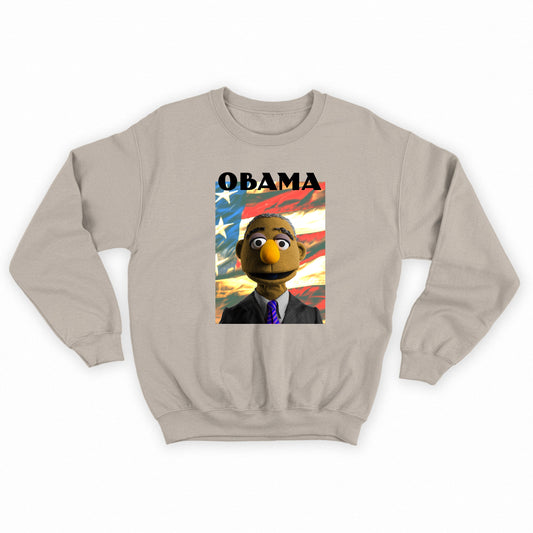 obama muppet flag  sweatshirt
