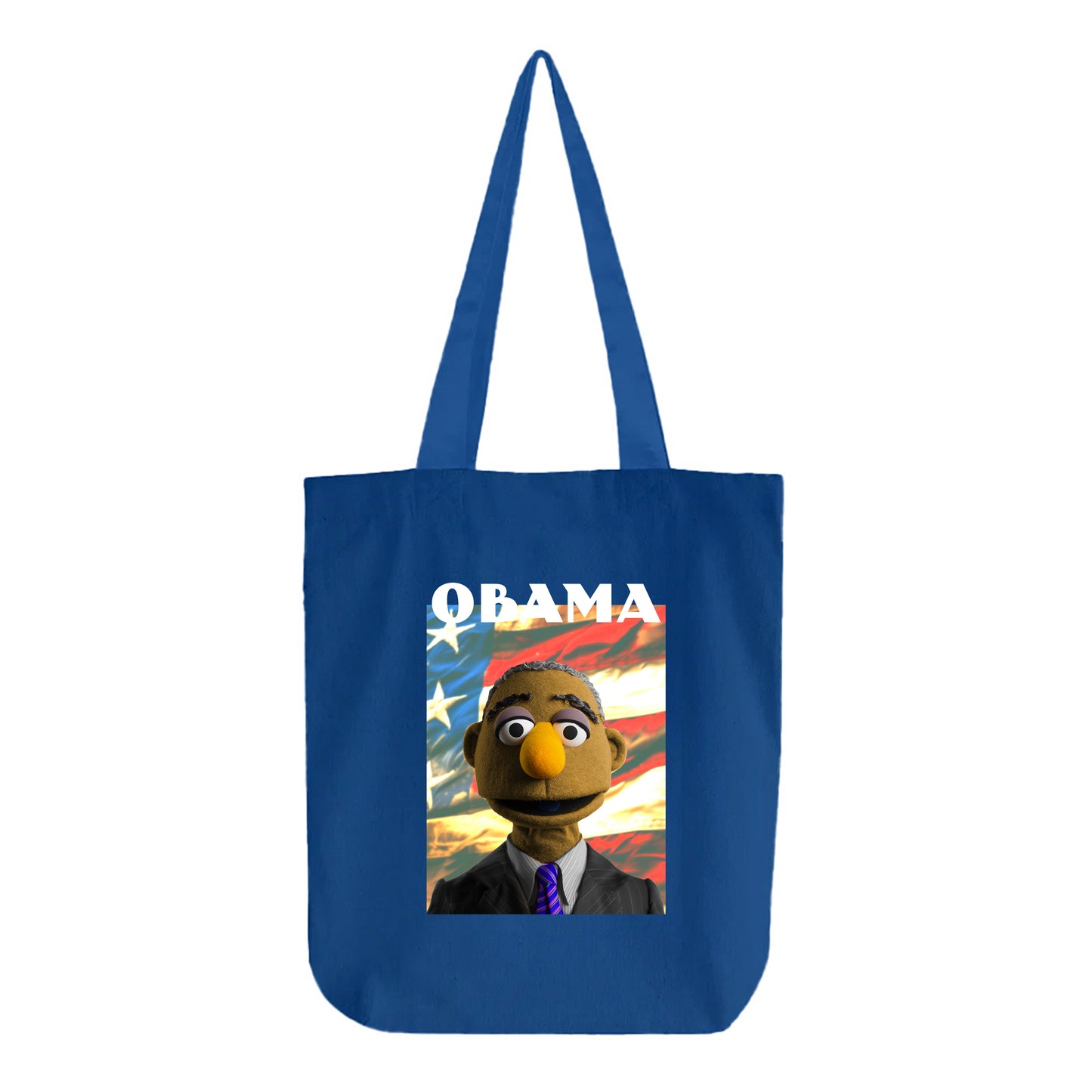 obama muppet flag tote bag