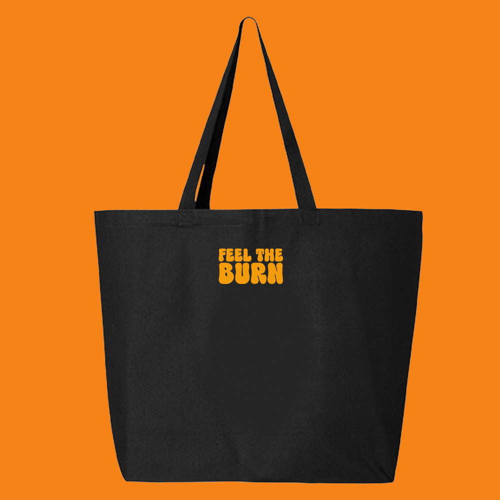 Feel The Burn Orange Tote Bag
