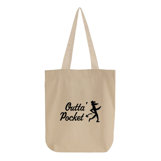 outta pocket main logo tote bag