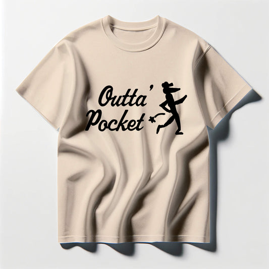 outta pocket main logo tee shirt