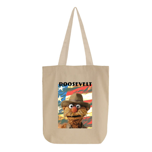 roosevelt muppet flag tote bag