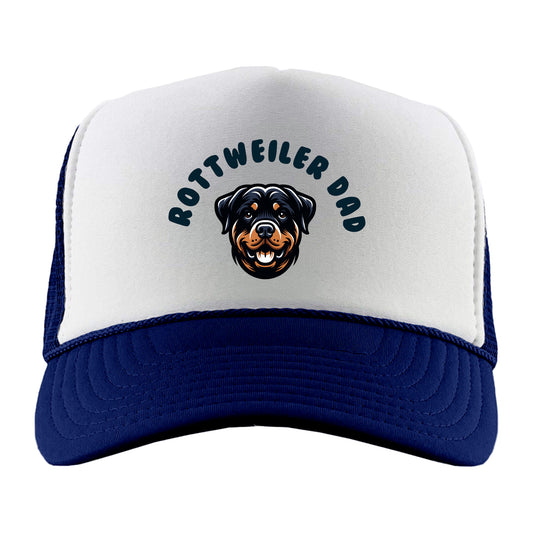 Rottweiler Dad Foam Trucker Hat