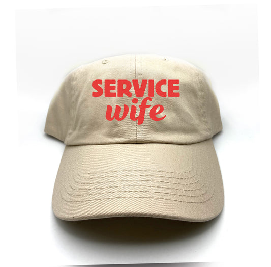 Service Wife Red Dad Hat