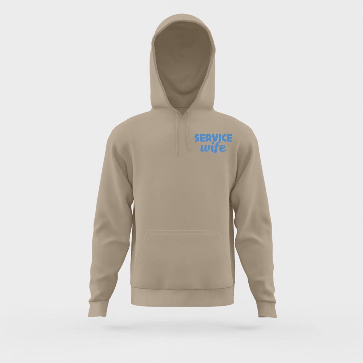 Service Wife Sky Blue Hoodie