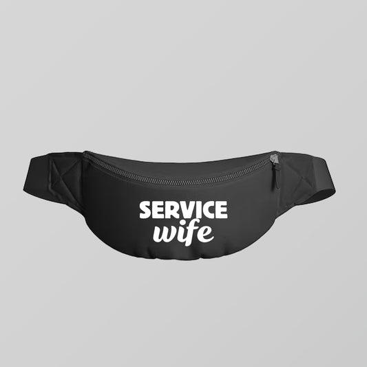Service Wife White Fanny Pack