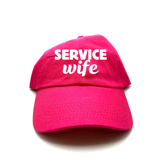 Service Wife White Dad Hat