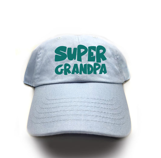 Super Grandpa Green Dad Hat