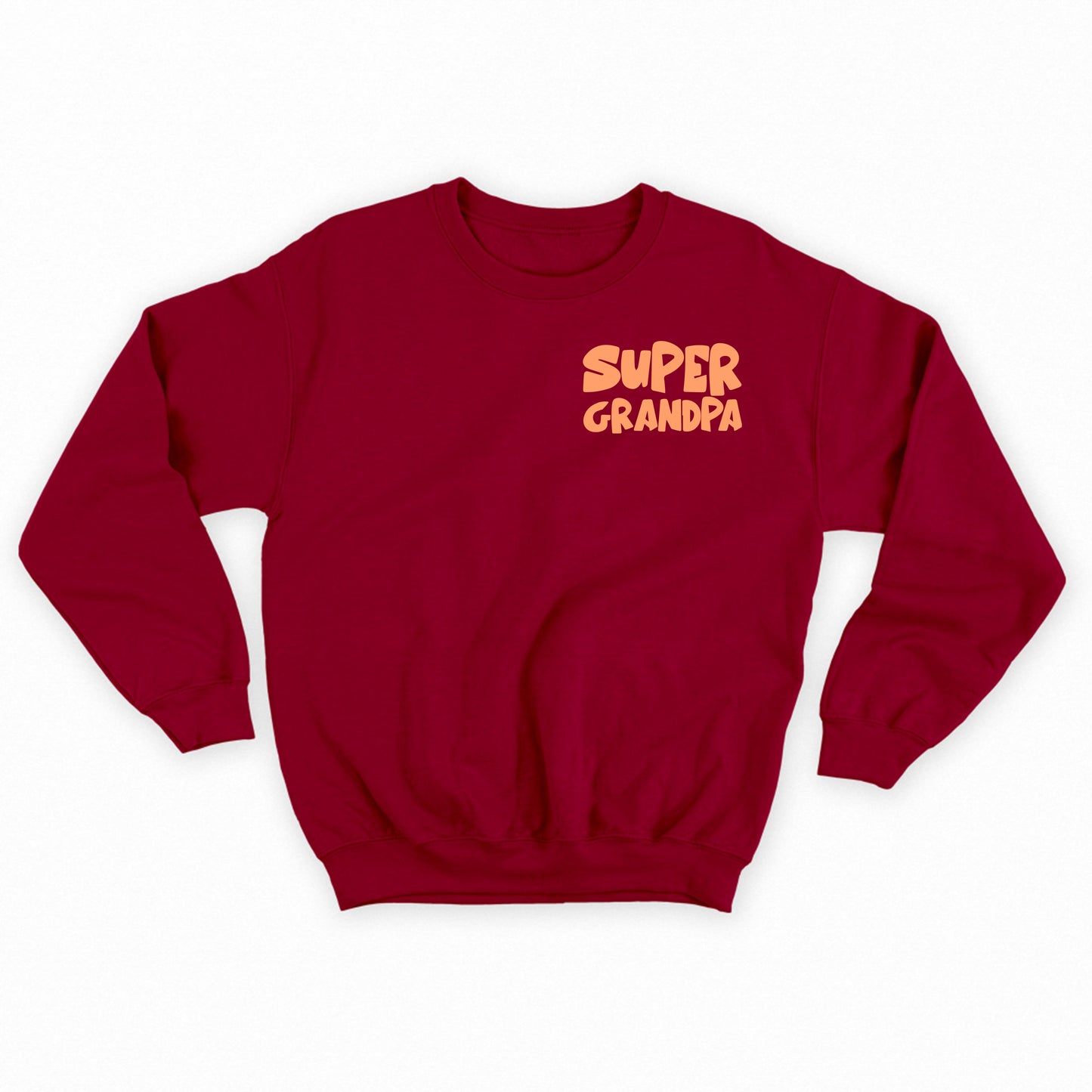 Super Grandpa Peach Sweatshirt