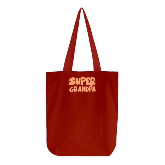 Super Grandpa Peach Tote Bag