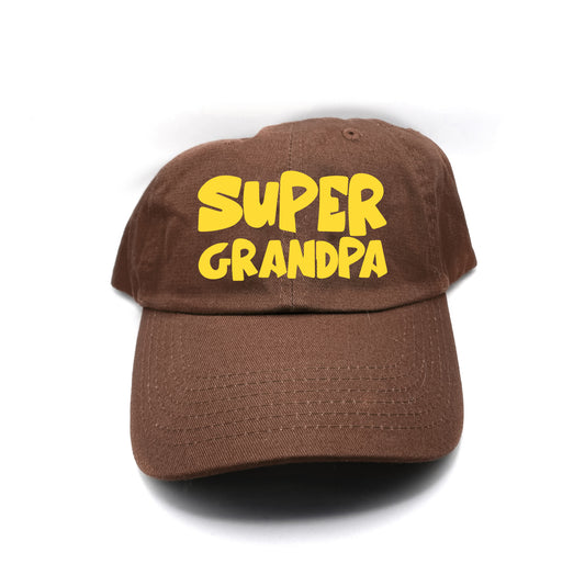 Super Grandpa Yellow Dad Hat