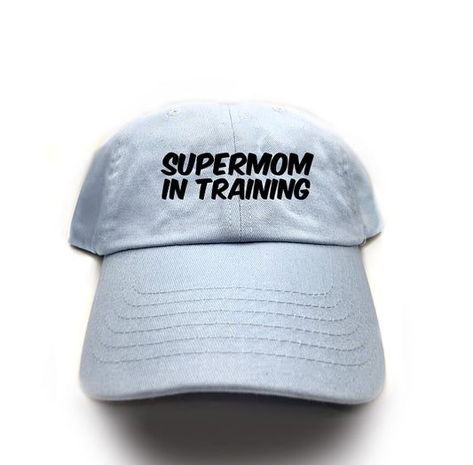 Supermom in Training Black Dad Hat